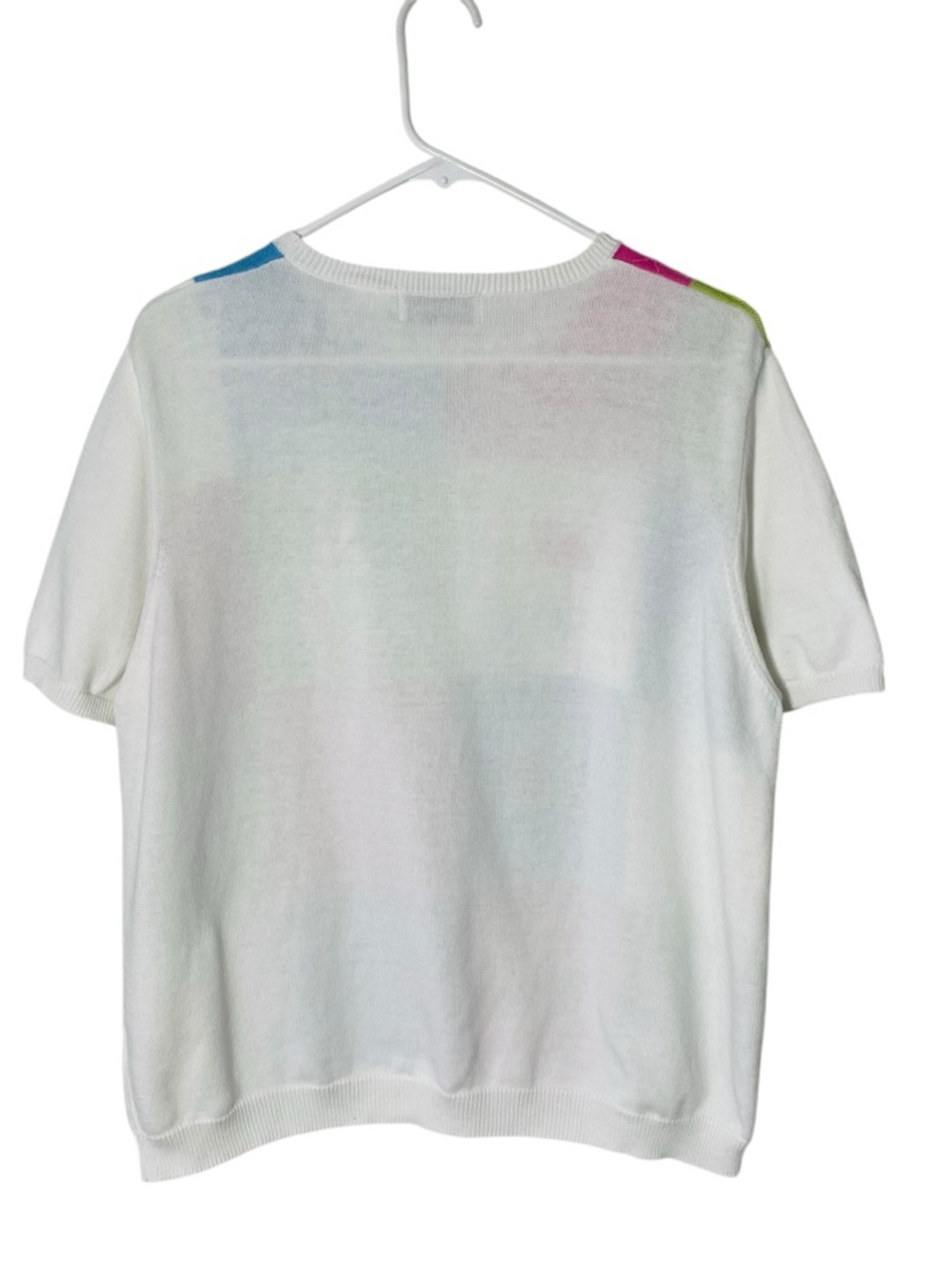 VINTAGE ALFRED DUNNER Patchwork Flamingo Floral Sweater - Picture 4 of 6